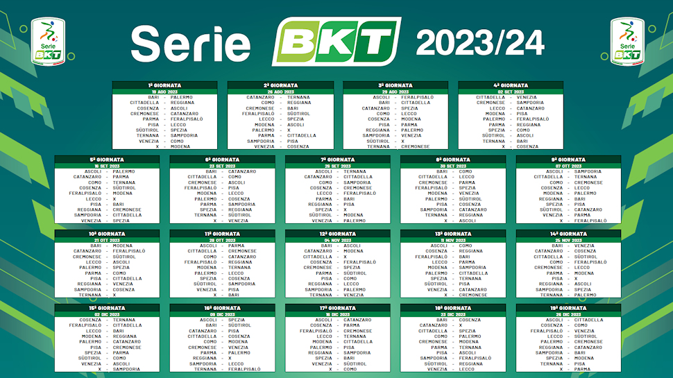 Calendario Serie B